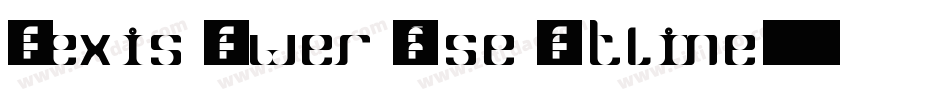 Alexis Lower Case Outline字体转换